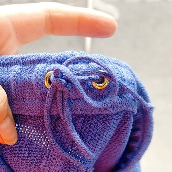 St. John Sport Pants Royal Blue Small Pull On Marie Gray Wool Blend - Picture 6 of 6